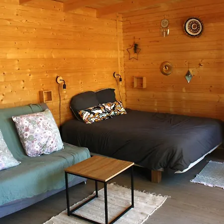 Chalet 1 En Bois Avec Acces Piscine